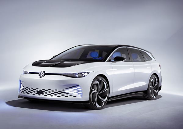 Le concept-car électrique Volkswagen ID. Space Vizzion offre l'espace d'un SUV