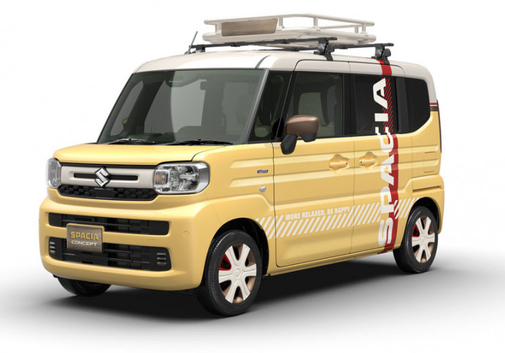 Le concept de kei-car Spacia de Suzuki se singularise par un habitacle spacieux