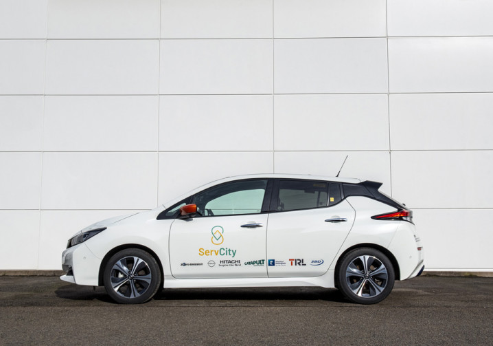 Un véhicule autonome basé sur la Nissan Leaf en test dans les rues de Londres