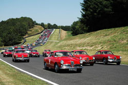 Une vingtaine de modèles historique Alfa Romeo sur le circuit de Balocco