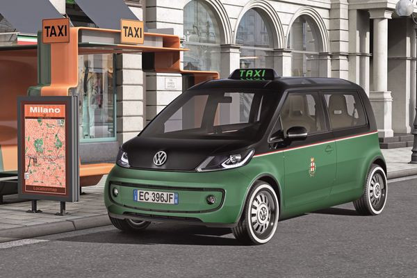 Première mondiale du concept électrique Volkswagen Taxi Milano à la foire d'Hanovre