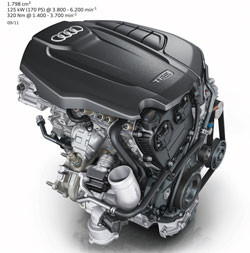 Un nouveau moteur quatre cylindres 1.8 TFSI pour l'Audi A5