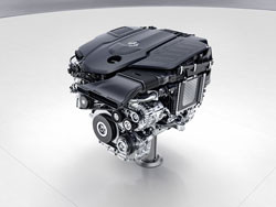 Le six cylindres diesel Mercedes combine pistons acier et cylindres aluminium