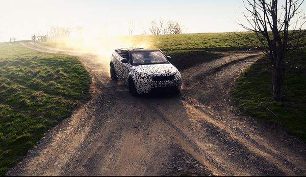 Le Range Rover Evoque Cabriolet en phase de test