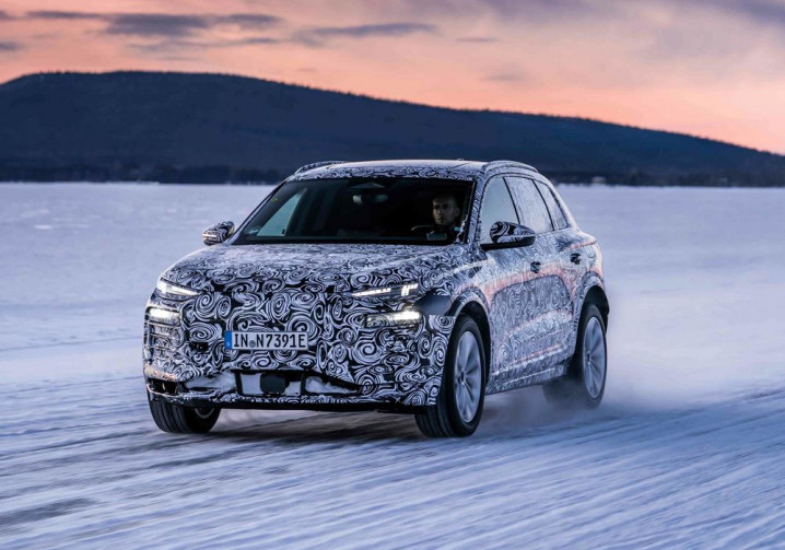 Le prototype Audi Q6 e-tron électrique en phase de test dans le Grand Nord