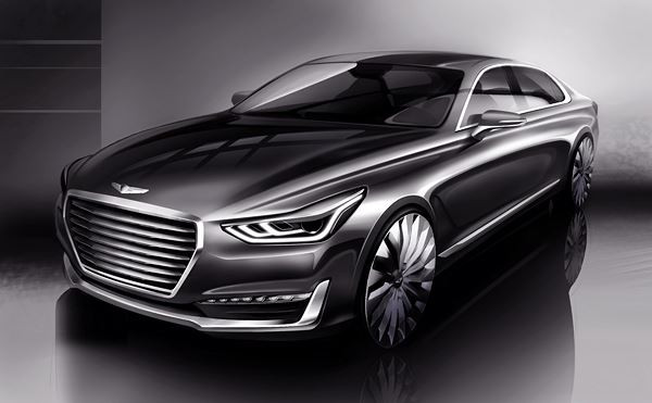 La nouvelle grande berline de luxe Genesis G90 se dévoile