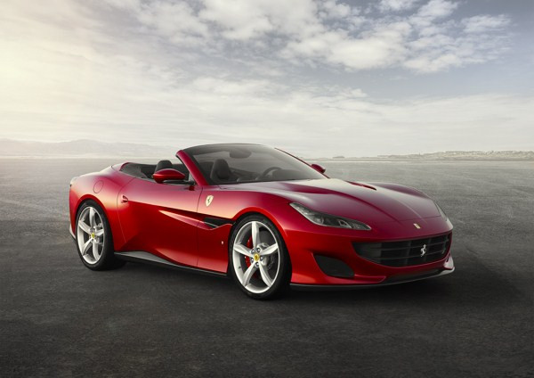 La Ferrari Portofino à toit rigide escamotable développe 600 ch