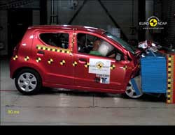 La Suzuki Alto créditée de 3 étoiles sur 5 possibles au crash test Euro NCAP 2009