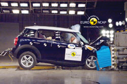 Le MINI Countryman obtient la note maximale de cinq étoiles aux tests Euro NCAP
