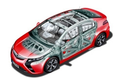 Cinq étoiles à l’Euro NCAP pour l’Opel Ampera électrique
