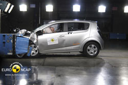 La nouvelle Chevrolet Aveo obtient 5 étoiles aux crash-tests Euro NCAP