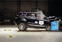 Le Range Rover Evoque obtient cinq étoiles aux crash-tests Euro NCAP