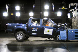 Le pick-up D-Max d'Isuzu obtient 4 étoiles aux crash-test Euro NCAP