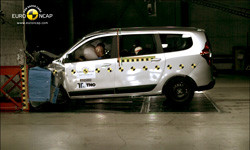 Le Dacia Lodgy obtient trois étoiles aux crash-tests Euro NCAP