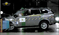 Le Mitsubishi Outlander obtient cinq étoiles aux crash-tests Euro NCAP