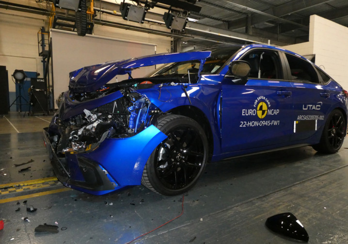 La berline compacte Honda Civic obtient cinq étoiles aux crash-tests Euro NCAP 2022