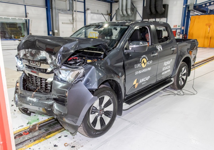 Le pick-up Isuzu D Max Crew Cab obtient cinq étoiles aux crash-tests Euro NCAP 2022