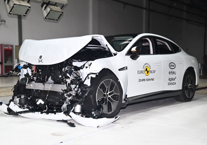 La berline électrique du segment D XPeng P7 obtient cinq étoiles aux crash-tests Euro NCAP 2023