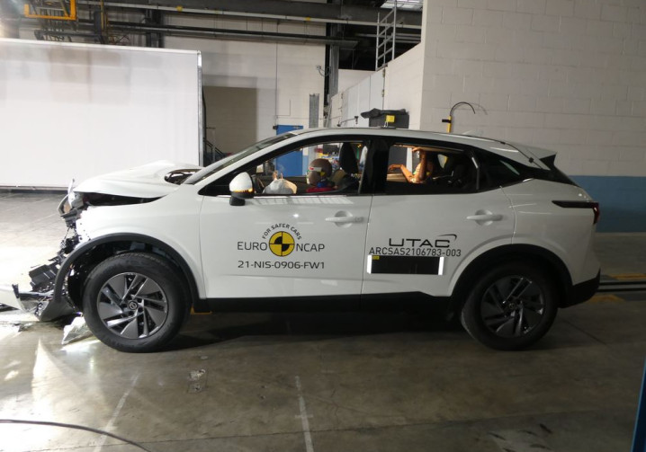 Le SUV compact Nissan Qashqai obtient quatre étoiles sur cinq possibles aux crash-tests Euro NCAP 2025