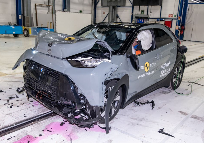 La Toyota Aygo X obtient quatre étoiles sur cinq possibles aux crash-tests Euro NCAP 2025