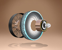 Le pneu-concept Goodyear reCharge se recharge avec des capsules individuelles