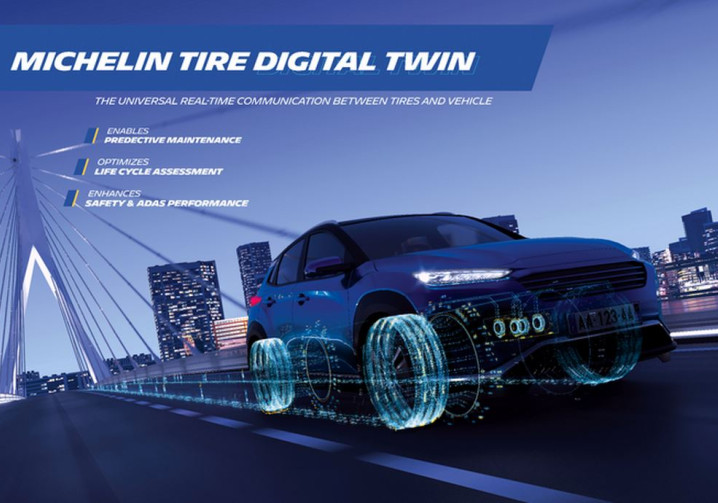 Le jumeau numérique universel Michelin est une réplique virtuelle dynamique du pneumatique