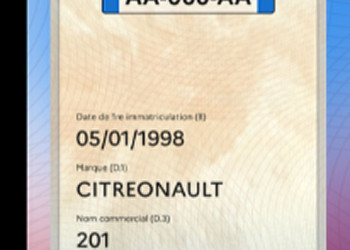 La carte grise numérique disponible dans l'application France Identité pour les automobilistes adeptes du format numérique