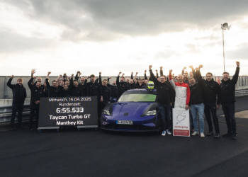 Le Porsche Taycan Turbo GT équipé du Kit Manthey établit un record sur la Nordschleife en 06:55,533 minutes