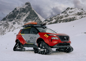 Le Nissan X-Trail e-4Orce Mountain Rescue se lance dans le secours sur les pistes enneigées