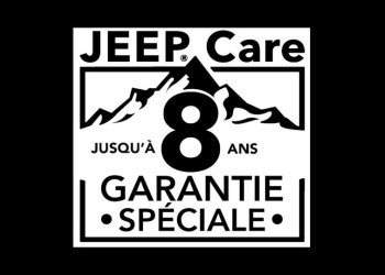 Jeep offre une garantie spéciale jusqu'à huit ans ou 160 000 km sous réserve de l'entretien dans le réseau