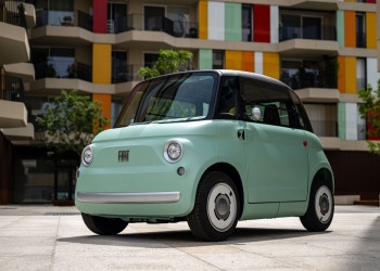 Le quadricycle électrique Fiat Topolino en approche