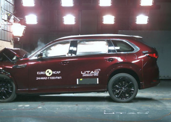 Le grand SUV sept places Mazda CX 80 obtient cinq étoiles aux crash-tests Euro NCAP 2024