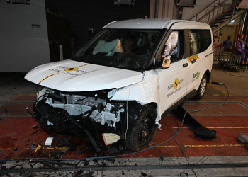 Le ludospace Ford Tourneo E-Courier obtient quatre étoiles sur cinq possibles aux crash-tests Euro NCAP 2025