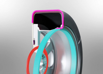 Une technologie de chaîne à neige intégrée au pneu basée sur un alliage à mémoire de forme