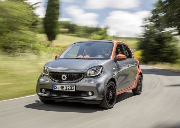 Dimension Smart forfour, volume coffre et électrification